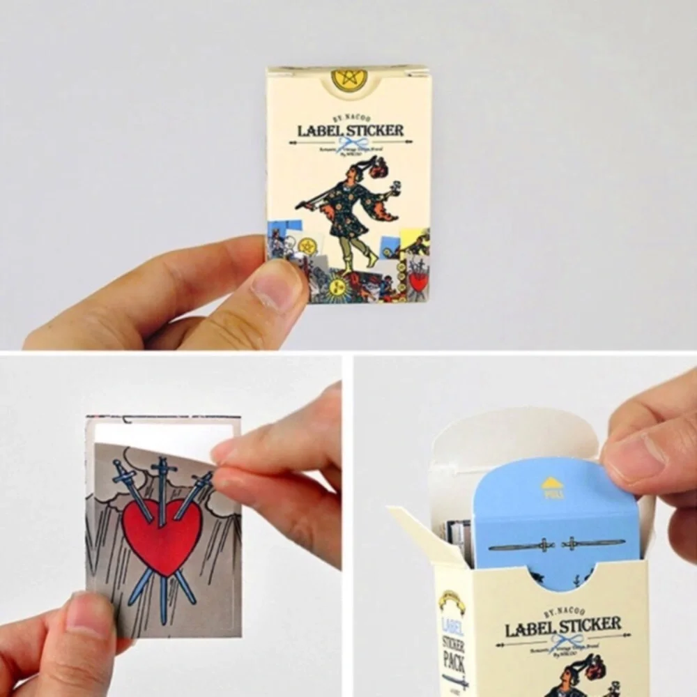 Miniature Vintage Rider Waite Tarot Stickers - Picture 6 of 12